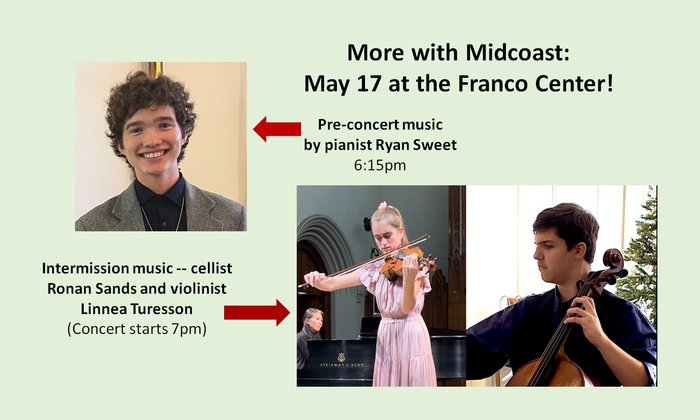 Student Musicians in Franco Center's Heritage Hall